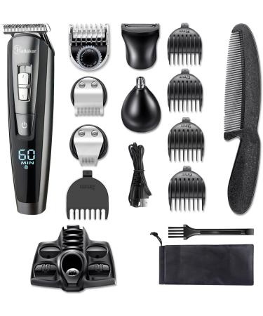 Hatteker Hair Clippers Beard Trimmer - Cordless Grooming Kit for Men, Kids, Adults - LED Display, USB Rechargeable, Wet & Dry - Buy Online on GoSupps.com