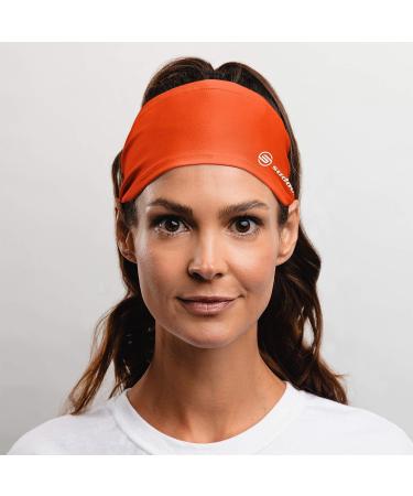 Suddora Solid Orange Wide Headband - Ideal for Workout, Football, Soccer and Yoga - Buy Online on GoSupps.com