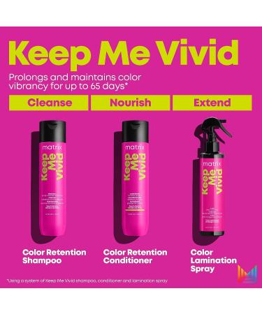 Matrix Keep Me Vivid Shampoo 10 Fl Oz | Sulfate-Free Color Treated Hair Shampoo - Buy Online on GoSupps.com