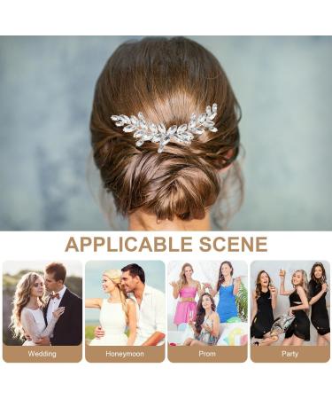 Beavorty Accessories Glass rhinestone side comb accessories European and American Grab the drill wedding manual rhinestone hair pin hair comb welding hair comb clips rhinestone hair combs - Buy Online on GoSupps.com