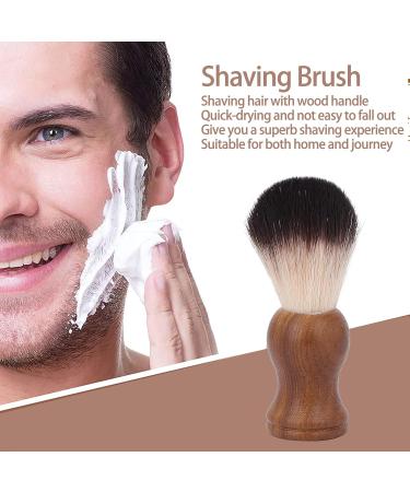 Professional Shaving Brush with Wood Handle - Portable Beard Cleaner for Salon Use - Buy Online on GoSupps.com