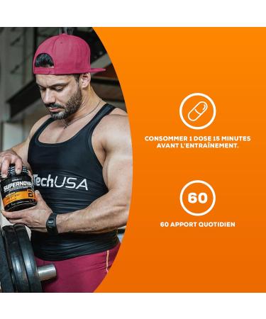 BioTechUSA Supernova | Sugar Free Training Powder | 10 Active Ingredients | Micronized Creatine | High Caffeine | 282g | Peach - Buy Online on GoSupps.com