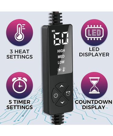 Hand Heating Pad for CMC Joint Thumb Arthritis - Heated Wrap Brace Splint for Carpal Tunnel Relief, Wrist Pain, Tendonitis - Support and Compression for Men Women - S/M Black - Buy Online on GoSupps.com