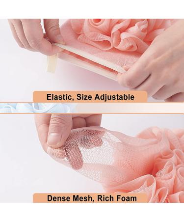 Double Sided Exfoliating Glove with Loofah Sponge | Body Scrubber Bath Sponge for Women & Men - Gray 1Pcs - Buy Online on GoSupps.com