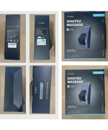 Omassa Shiatsu Neck Massager with Heat | 3D Kneading Back Massager for Muscle Pain Relief | Ideal Gift for Men & Women - Dark Gray - Buy Online on GoSupps.com