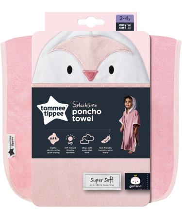 Tommee Tippee Splashtime Penny the Penguin Hooded Poncho Towel | Super Soft & Highly Absorbent Microfibre | Hypoallergenic | 2-4 Years - Buy Online on GoSupps.com