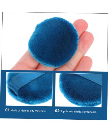 Ipetboom Powder Puff Foundation Set - 4 Pcs Cosmetic Organizer & Blending Puffs - Ideal for Makeup Eyeshadow and Blush - Christmas Stocking Stuffer - 5.5x5.5cm Dark Blue - Buy Online on GoSupps.com