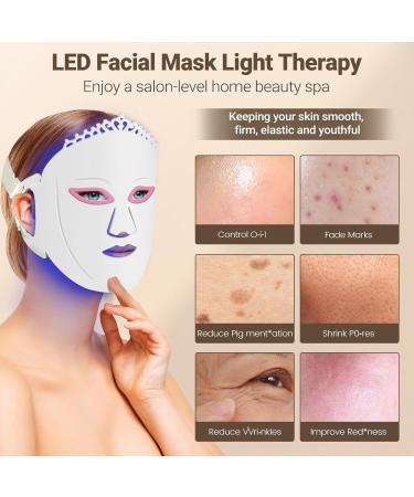 Buy Infrared Red Light Therapy Facial Mask | 7 Color LED Beauty Mask for Skincare & Tightening | Best LED Light Therapy for Face - Buy Online on GoSupps.com