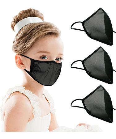 Formitanss small breathable 3D mesh mask black small 14.5x9.5cm filter and breathable facial turban Children's dust mask suitable for school outdoor - Buy Online on GoSupps.com