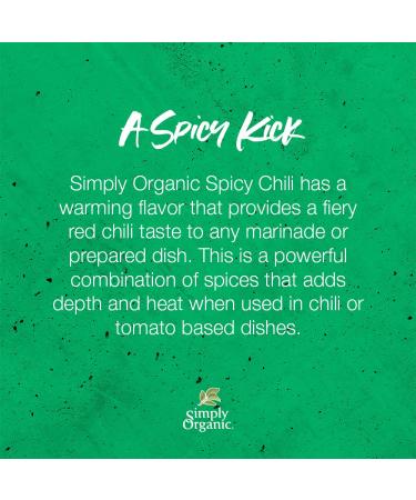 Simply Organic Spicy Chili - Certified Organic - 1 oz Pack of 12 | Premium Flavor - Buy Online on GoSupps.com