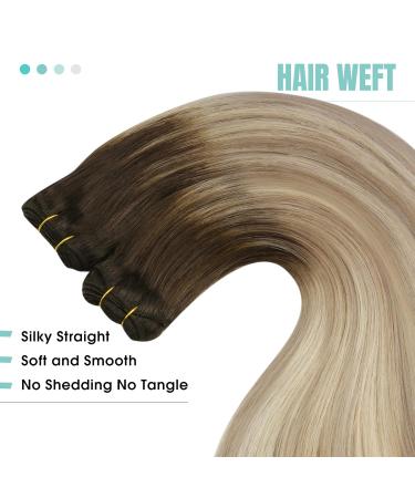 Youngsee Real Hair Extensions - Dark Brown Balayage 55cm Weft 100g #4/14 | Long-Lasting Quality for a Flawless Look - Buy Online on GoSupps.com