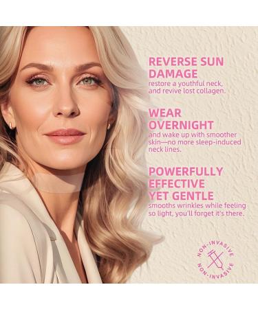 HUAFA Silicone Neck Wrinkle Patches - 3 Pack Reusable Medical Grade Pads to Visibly Reduce Fine Lines & Firm Skin Overnight Anti-Aging Treatment for Deeper Wrinkles (1.5 Month Supply) Clear - Buy Online on GoSupps.com