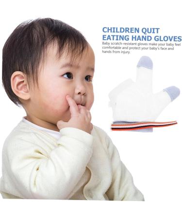 Valiclud Anti-Eating Gloves | 2 Pairs of Children s Control Toys | Thumb Protector & Nylon Baby Ring for Toddlers - Buy Online on GoSupps.com