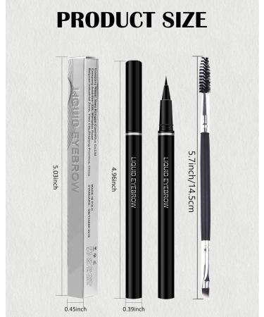 Eyebrow Pencil Grayish Brown Brow Pencil with Ultra-Fine 0.01mm Brush-Tip Multifunctional Liquid Eyeliner & Eyebrow Pen Waterproof Sweat-Proof Long-lasting Quick Drying with Brow Tool & Brush-01# #01 Grayish Brown - Buy Online on GoSupps.com