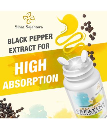 8-in-1 Creatine Monohydrate with BCAA & HMB 5000 mg for Men & Women Creatine Chews for Muscle Recovery Endurance & Strength High Absorption Lemon Flavor Sugar-Free 180 Tablets 90 Count (Pack of 2) - Buy Online on GoSupps.com