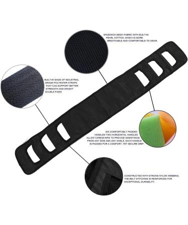 Haofy Seniors Bed Transfer Sling - Breathable Turning Strap with Padded Grip for Comfortable Transfers | Ideal for Elderly Care - Black - Buy Online on GoSupps.com