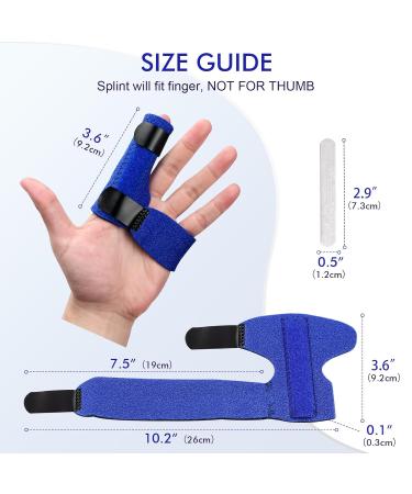 Finger Brace for Arthritis & Tendon Injury - Trigger Finger Splint for Mallet Finger - Stabilizer Support for Pain Relief - Buy Online on GoSupps.com