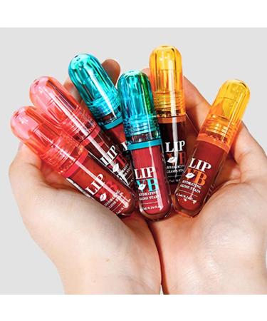  Rukjmqi Tinted Lip Gloss | 4.7ml x 6 Bottles Tinted Lipstick - Nourishing Long-Lasting Ideal for Travel and Everyday Makeup - Buy Online on GoSupps.com