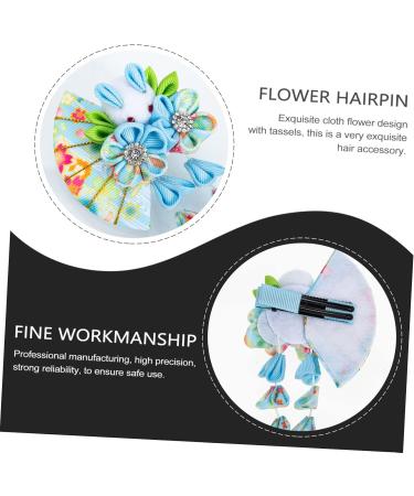 Angoily Tassel Bell Hair Accessory Retro Decor Bride Headdress Bunny Clips Tassel Hair Clips Chinese Hair Hand Decor Hair Accesories Hair Accessory for Women Kimono Miss Accessories Cloth - Buy Online on GoSupps.com