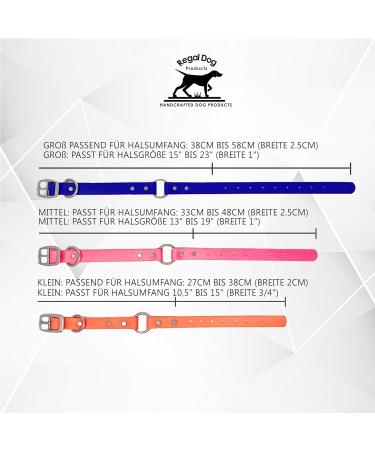 Regal Dog Products Waterproof Dog Collar for Small Medium & Large Dogs - Durable Blue Collar for Puppies & Adult Dogs - Buy Online on GoSupps.com