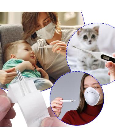 100 Pieces Digital Thermometer Probe Covers Disposable Thermometer Sleeves Universal Electronic Thermometer Covers for Accurate Sanitary Oral Rectal and Underarm Digital White 100pcs - Buy Online on GoSupps.com