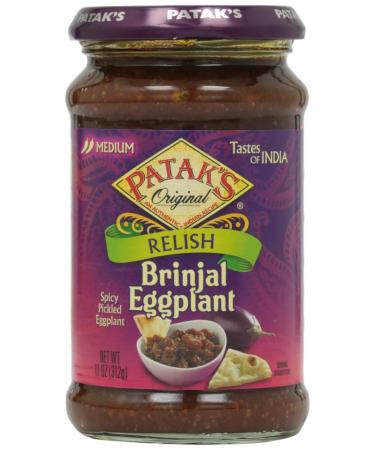 Patak's Brinjal Egg Plant Relish, Medium, 11 oz
