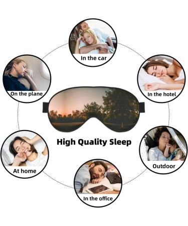 Landscape Trees Soft Sleep Eye Mask Female Breathable Eye Patch Perfect for Travel and Relaxation - Buy Online on GoSupps.com