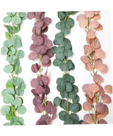 Zerodeko 1pc Garland Decor Artificial Plants Faux Eucalyptus Autumn Leaves Artificial Eucalyptus Spring Wreath for Front Door Artifical Green Leaves Wreath Green Leaf Wreath Arch Green 54x54cm - Buy Online on GoSupps.com