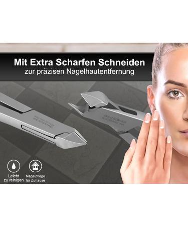 Premium Stainless Steel Cuticle Nippers with Scissor Eyes - 0.5 cm Cutting Length for Precision Care | International Shipping Available - Buy Online on GoSupps.com