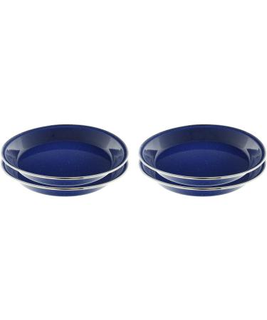 Set of 4 Enamel Camping Plates - Ideal for Camping, Hiking, and Picnics - Buy Online on GoSupps.com