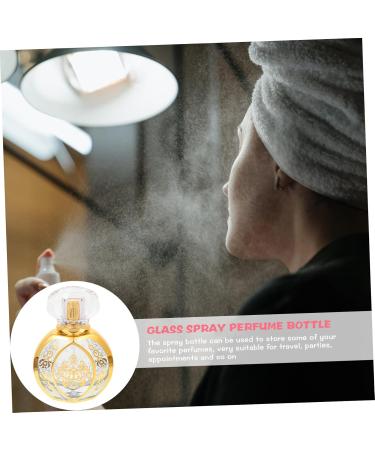 DOITOOL Perfume Bottle Glass Perfume Mini Spray Bottle Glass Dispenser Perfume Dispenser Bottle Liquid Spray Bottle Glass Sub Bottle Short Spray Travel Fine Mist Empty Bottle - Buy Online on GoSupps.com