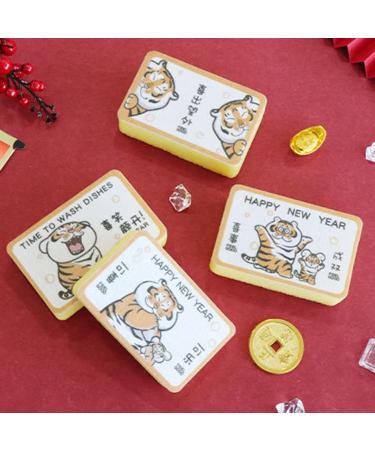 Unizhouxi 4Pcs/Set Dishwashing Sponge Wear-resistant Thickened Design Useful Delicate Design Cleaning Sponge Multicolor - Buy Online on GoSupps.com