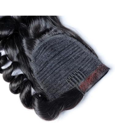 Human Hair Ponytail Hair Piece Loose Wave Human Hair Ponytail with Magic Paste Warp Around Wave Ponytail Extension for Black Women Natural Black Human Hair Ponytail Hairpieces Ponytail Hairpiece for 24inches 100g - Buy Online on GoSupps.com