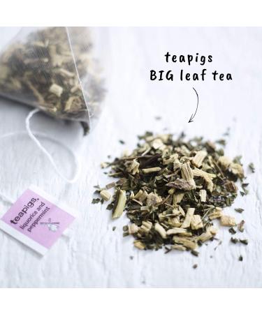 teapigs Liquorice & Peppermint Tea Bags - 50 Count, Caffeine-Free Sweet Blend - Buy Online on GoSupps.com