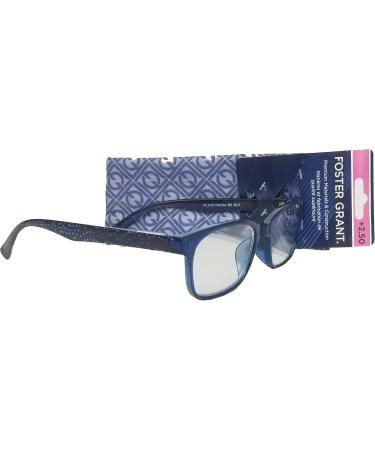 Foster Grant Parissa Women's Premium Translucent Blue Reading Glasses (2.50) - Stylish & Comfortable Online Shipping Worldwide - Buy Online on GoSupps.com