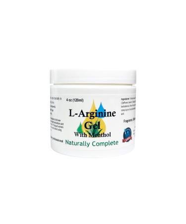 Naturally Complete L-Arginine with Menthol 4 oz. Jar - Non-GMO - Soy-Free - Paraben Free - Made in The USA