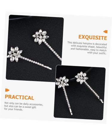 Angoily 6 Pairs Bridal Rhinestone Barrette Highlights Hair Dye Kit Bridal Hair Clip Rhinestones Bobby Pin Hair Accessories for Bride Flower Headpiece Miss The Flowers Zinc Alloy Hair up - Buy Online on GoSupps.com
