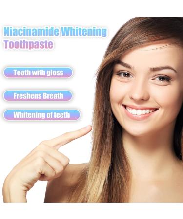 Teeth Whitening Toothpaste Xoermioy Niacinamide Whitening Toothpaste Toothpaste Remove Stain And Whitening Complete Care Toothpaste Fresh Breath Toothpaste (m 1PC) - Buy Online on GoSupps.com