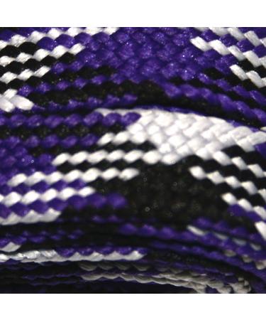 Derby Laces Purple Camouflage - 10mm Wide Flat Laces for Boots, Skates, Roller Derby, and Hockey Skates - 45 Inch/114 cm - Buy Online on GoSupps.com