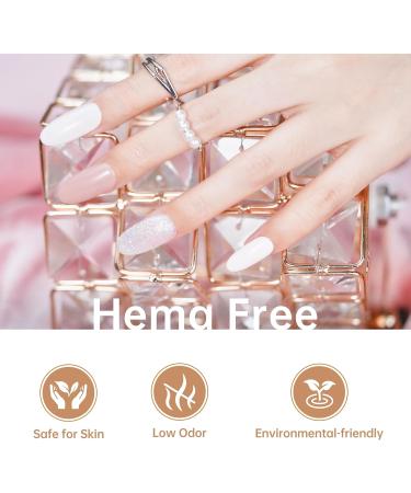 Beauty7 UV Nail Polish Set 6 Colours 7 ml Manicure Gift for Beginners Nail Art Salon DIY Gel Polish Shellac Nail Polish UV Gel Set for Nail Design Milk Tea - Buy Online on GoSupps.com