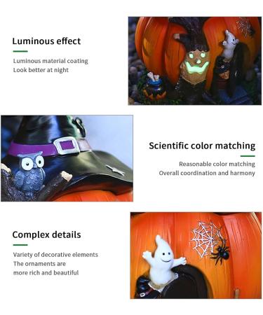Statue De Citrouille - D corations De Citrouille D'Halloween Pour Porche | Lumineux Jack Lanterns D cor Citrouille Lumi res Illuminer Citrouilles Thanksgiving Citrouille Lanterne D cor - Buy Online on GoSupps.com