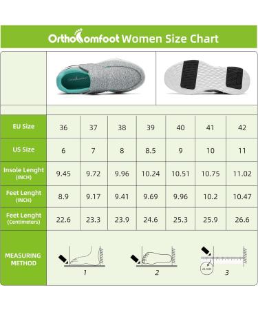 OrthoComfoot Women s Slip-On Shoes for Plantar Fasciitis | Comfortable Orthopedic Sneakers with Arch Support | Grey Size 8 - Buy Online on GoSupps.com