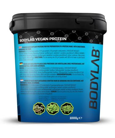 BODYLAB24 Vegan Protein Banana Bread 1000g - 100% Plant-Based Protein Powder | 80g Protein per 100g | Ideal for Muscle Building | International Shipping - Buy Online on GoSupps.com