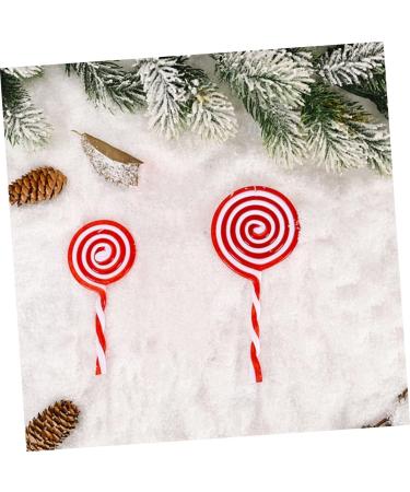Zerodeko 8 Pcs Christmas Lollipops Christmas Tree Hanging Decor Xmas Party Lollipop Decor Christmas Hanging Candy Cane Xmas Hanging Candy Ornaments Xmas Pendant Red Crutch Plastic Modeling Red Whitex2pcs 12X5.5CMx2pcs - Buy Online on GoSupps.com