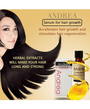 Andrea Hair Growth Essence - Stop Hair Loss Treatment with Ginger & Ginseng - 20ml - Buy Online on GoSupps.com
