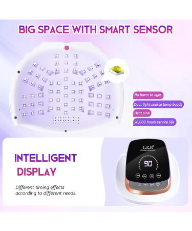 Buy Wisdompark 268W UV LED Nail Lamp - LCD Touch Screen 4 Timer Settings Perfect for Gel Nails - International Shipping - Buy Online on GoSupps.com