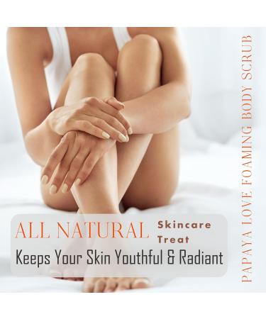 Bee-Youtiful Beauties Papaya Love Foaming Body Scrub | Hydrating Scrub & Exfoliating Scrub for Nourishing Essential Body Care Women Gifts | Exfoliating Body Scrub for Women and Men - 4 Oz - Buy Online on GoSupps.com