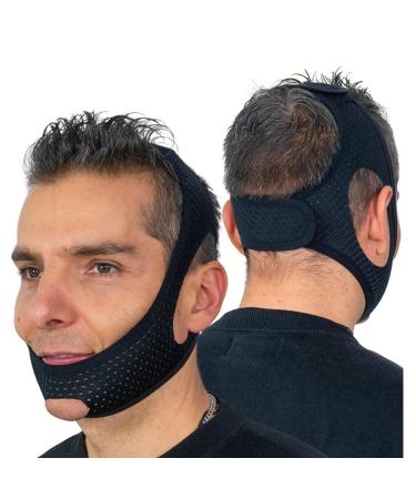 Chin Strap for Snoring Anti Snoring Chin Strap Adjustable and Breathable Chin Strap for CPAP Users Comfortable Anti Snoring Devices Chin Strap for Men and Women to Stop Snoring