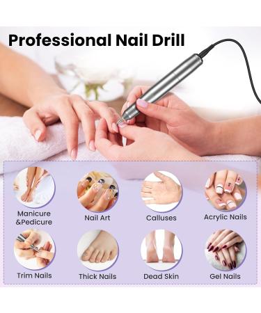 High-Speed Nail Drill & Miller - Electric Manicure Set for Gel & Acrylic Nails | 20 000 RPM Adjustable Nail Files - Buy Online on GoSupps.com