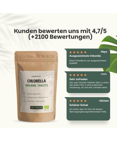 Cupplement Chlorella tablets 500 mg organic Combideal 4x 300 tablets algae detox spirulina multipack - Buy Online on GoSupps.com
